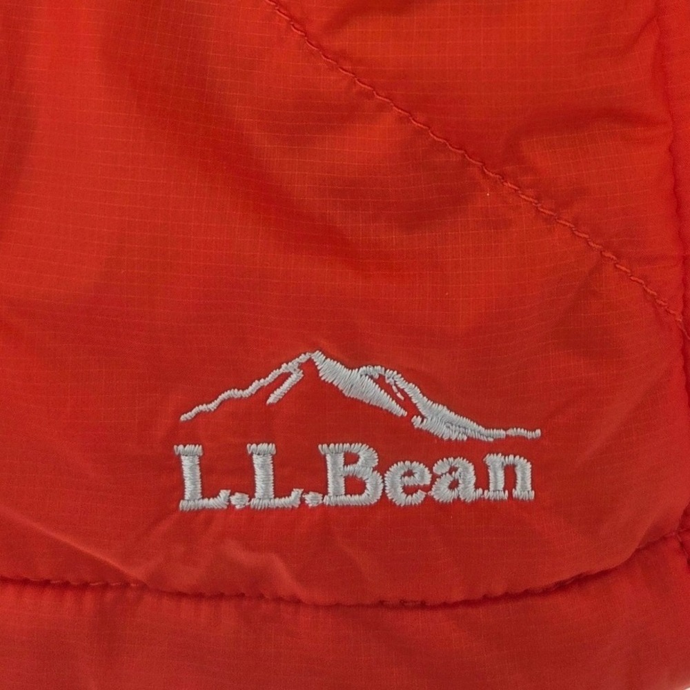 NWOT-LL Bean Primaloft Packaway Hooded Jacket Women XLReg Orange Puffer 287476